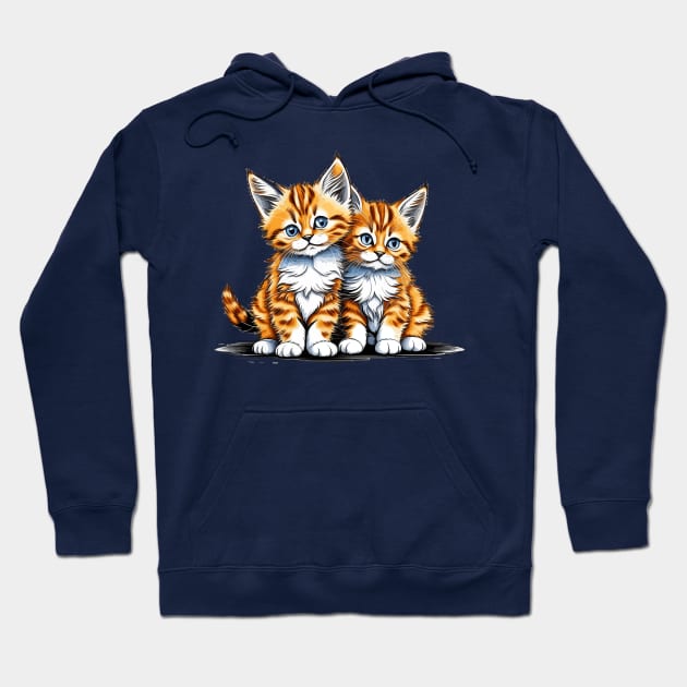 A couple of kittens Hoodie by Fantasy Vortex